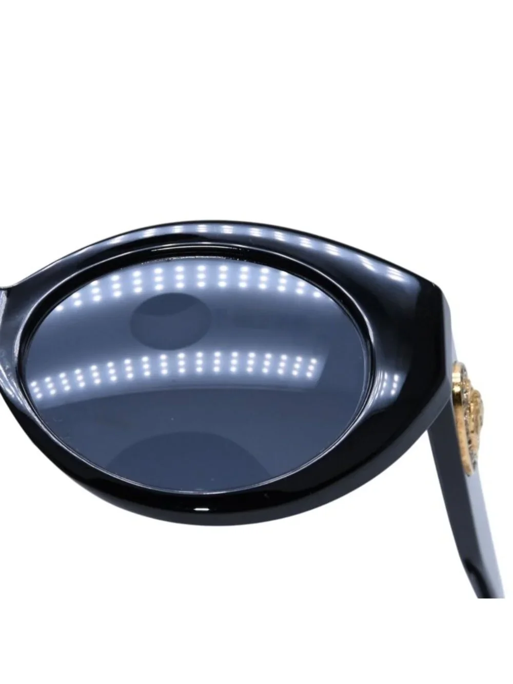 Versace Gianni Sunglasses Eyewear 480 852 Medusa Rhinestone Metal Acetate
